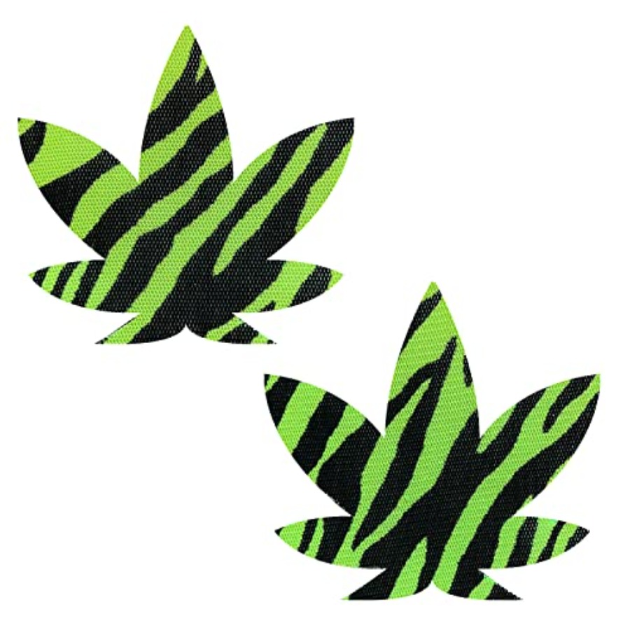 Nipple Cover Pasties - Neva Nude Weed Leaf Nipztix Pasties