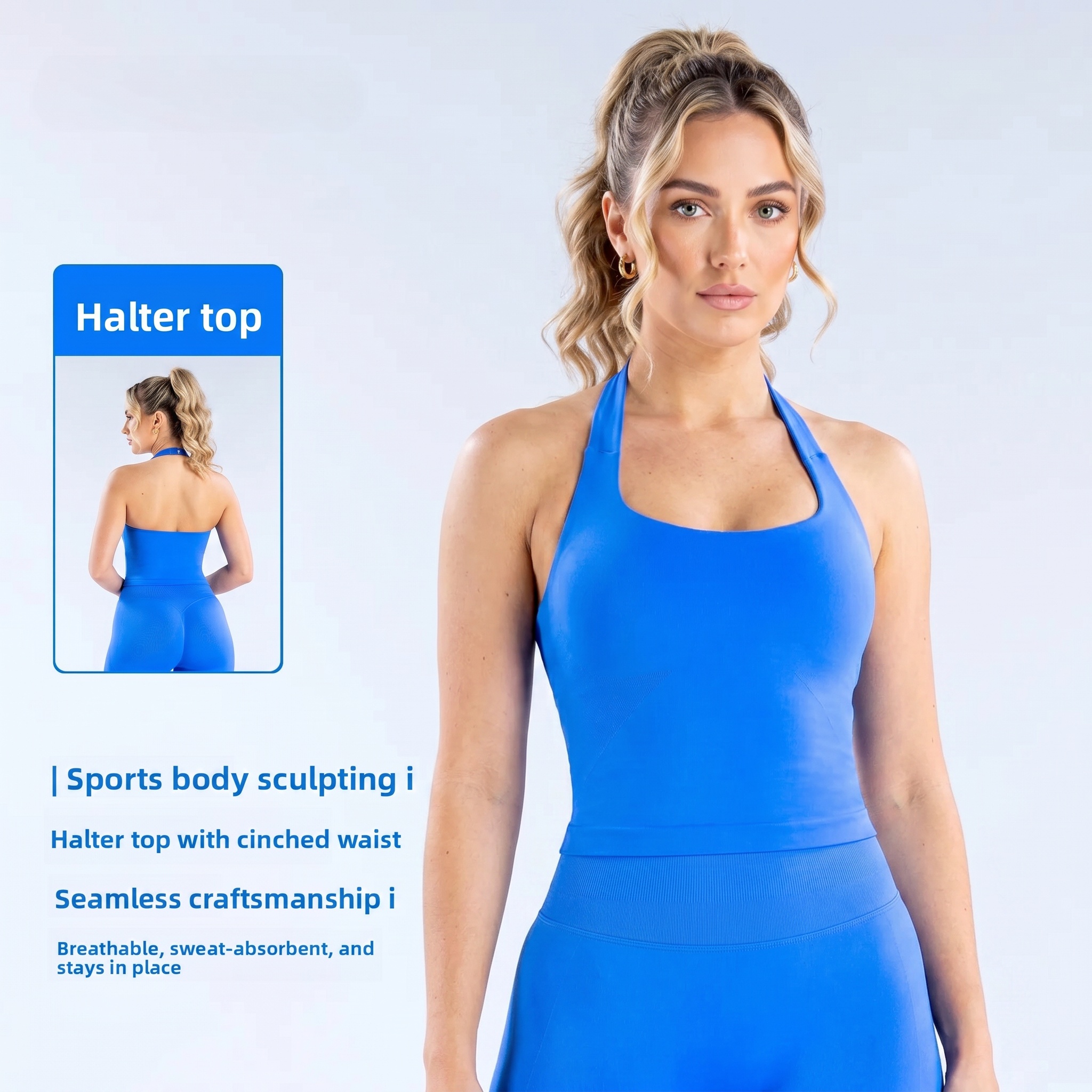 Push Up Bra Padded - DenyfFitness Halter Top Woman Gym Clothes
