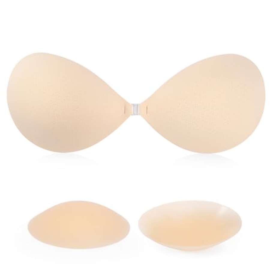 Strapless Bra Backless - RELIRELIA Women's Sticky Self Adhesive Invisible