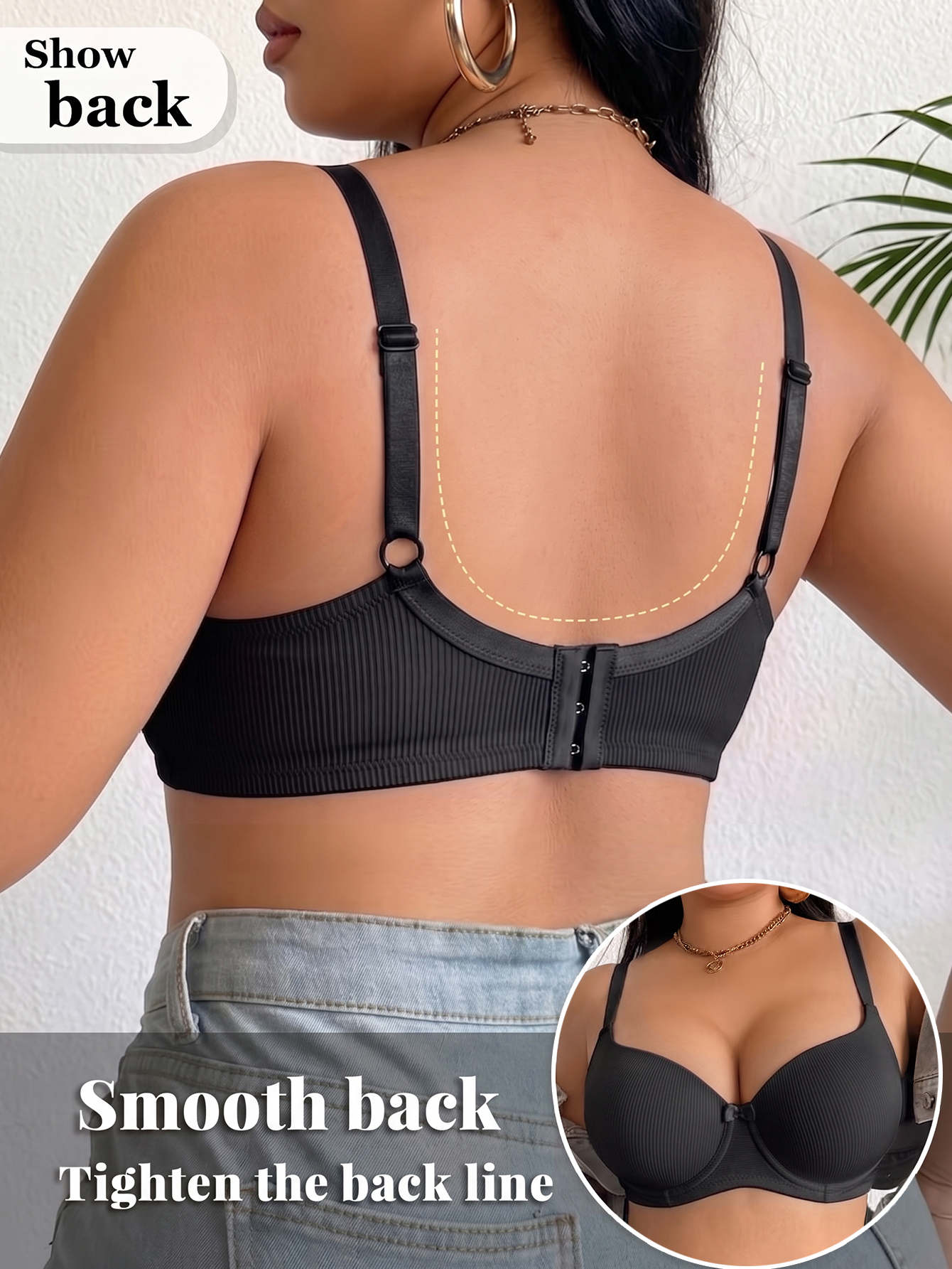Plus Size Women Bra Thin Cup U – обзор и цена Push Up Bra Padded