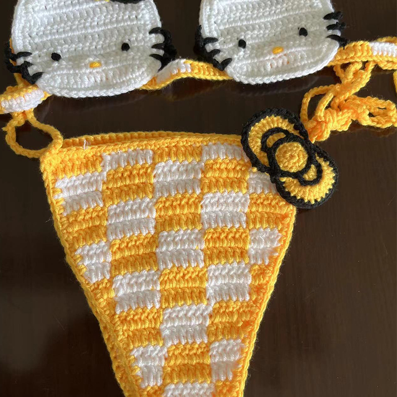Hello Kitty Bikini Set Lady's  – обзор и цена Thong Bikini Women