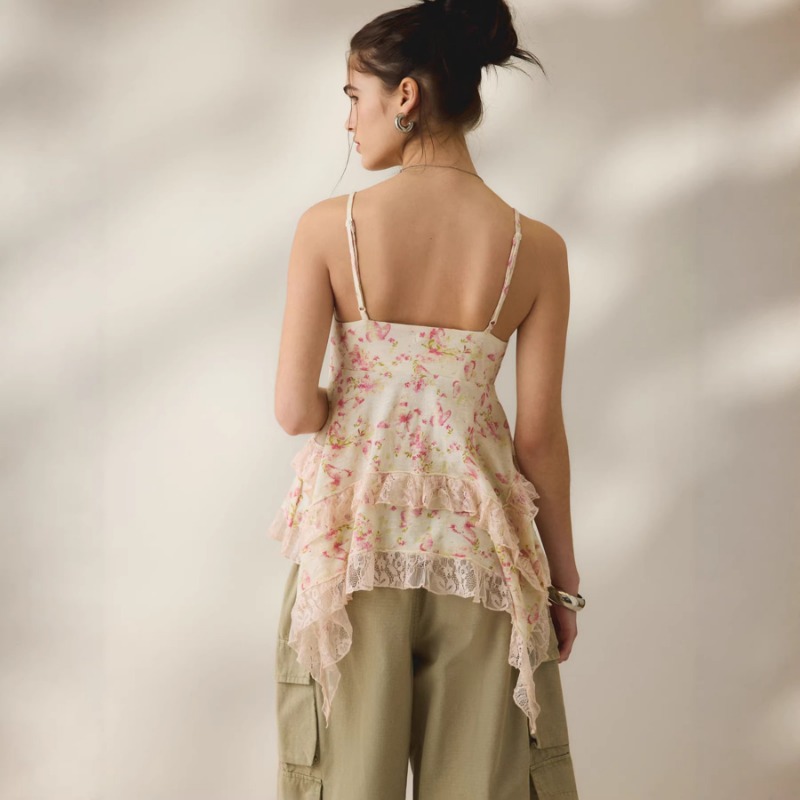 Vintage Floral Chiffon Cami To – обзор и цена Cami Top Lace