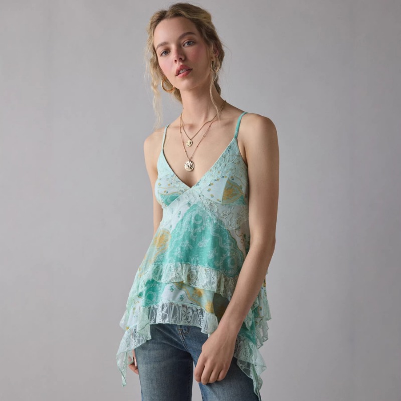 Vintage Floral Chiffon Cami To – обзор и цена Cami Top Lace