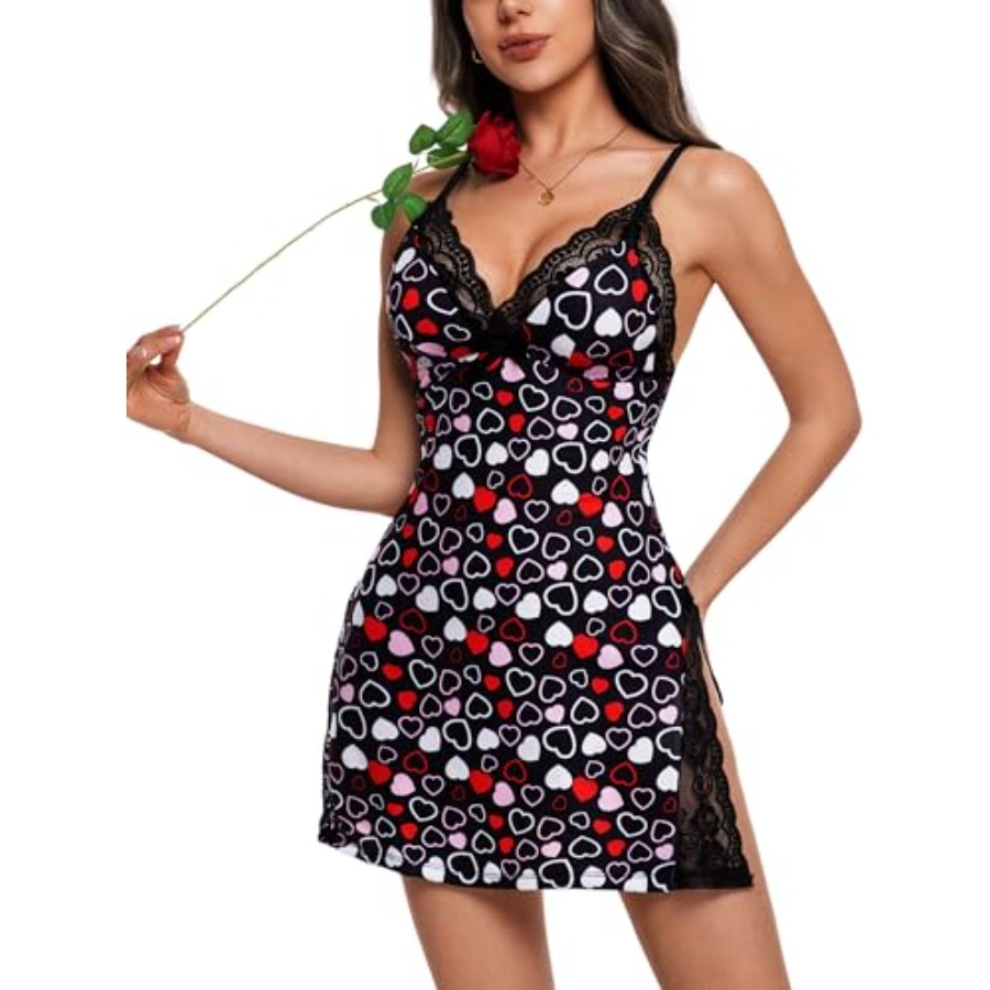 Night Gowns for Women V Neck L – обзор и цена Babydoll Chemise Night