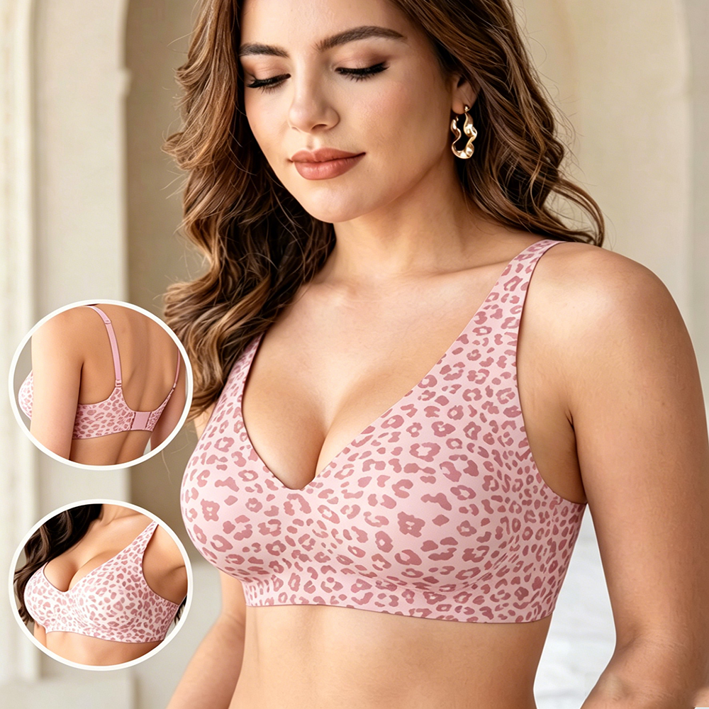 1Pcs Leopard Print Seamless Wi – обзор и цена Bralette Wireless Soft