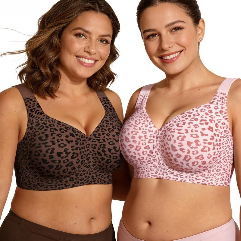 1Pcs Leopard Print Seamless Wi – обзор и цена Bralette Wireless Soft
