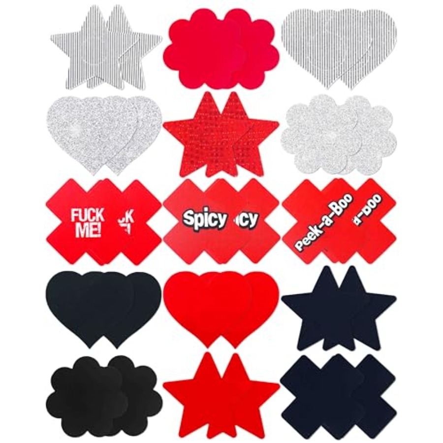 15 Pairs Nipple Pasties Rave N – обзор и цена Nipple Cover Pasties