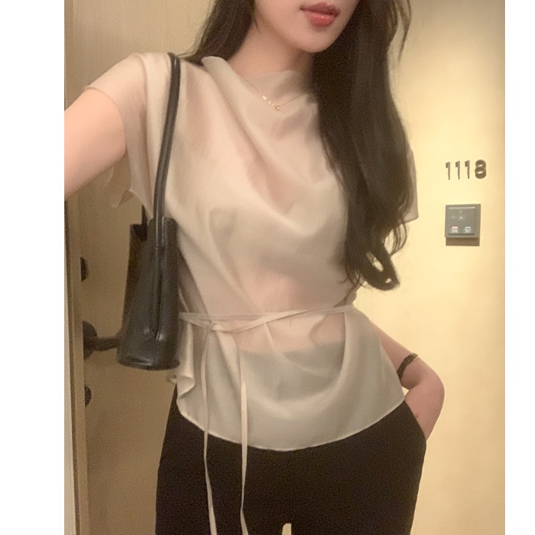 Summer Short Sleeve Shirt Wome – обзор и цена Corset Waist Cinch