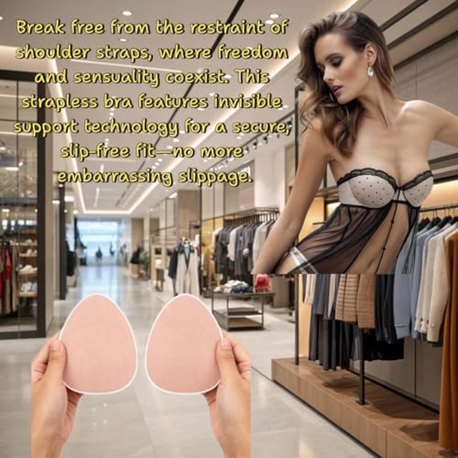 Plus Size Invisible Adhesive S – обзор и цена Silicone Bra Adhesive
