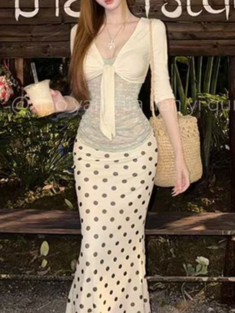 Japanese Vintage 3-piece Set W – обзор и цена Cami Top Lace