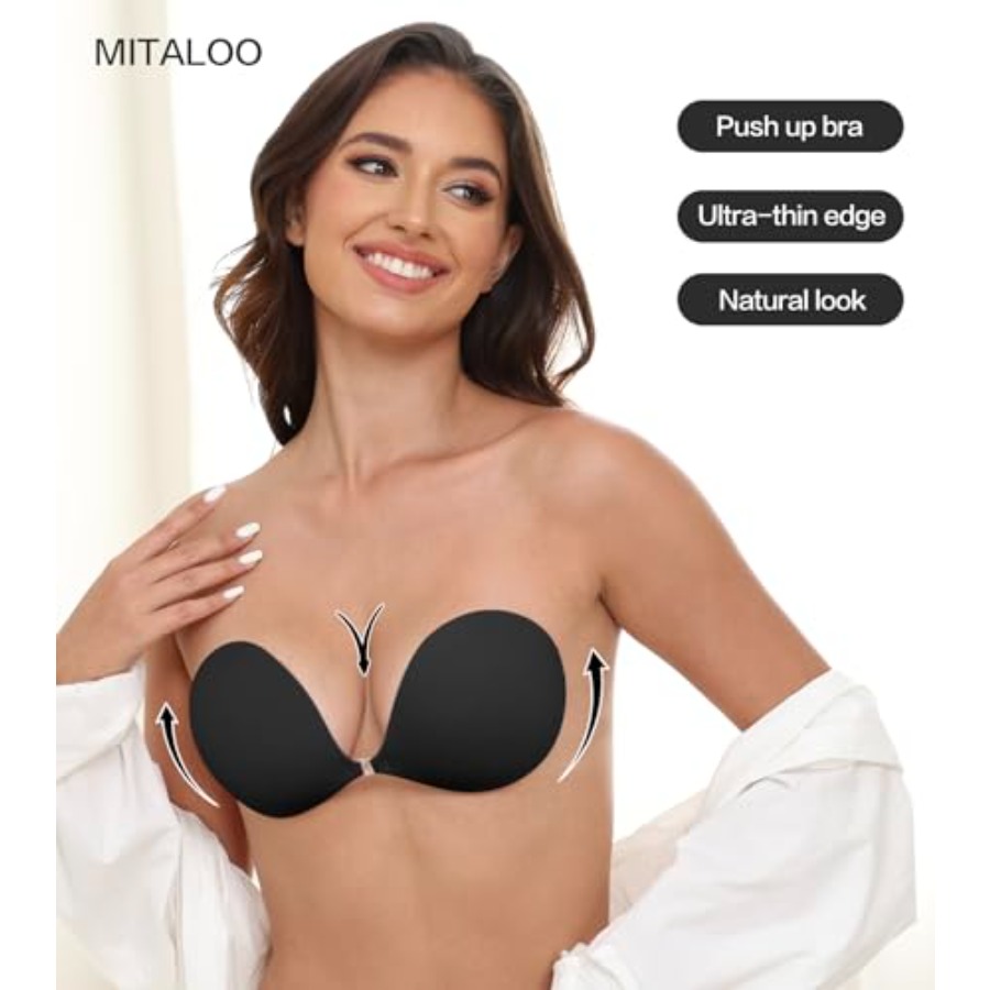 MITALOO Adhesive Bra Invisible – обзор и цена Strapless Bra Backless