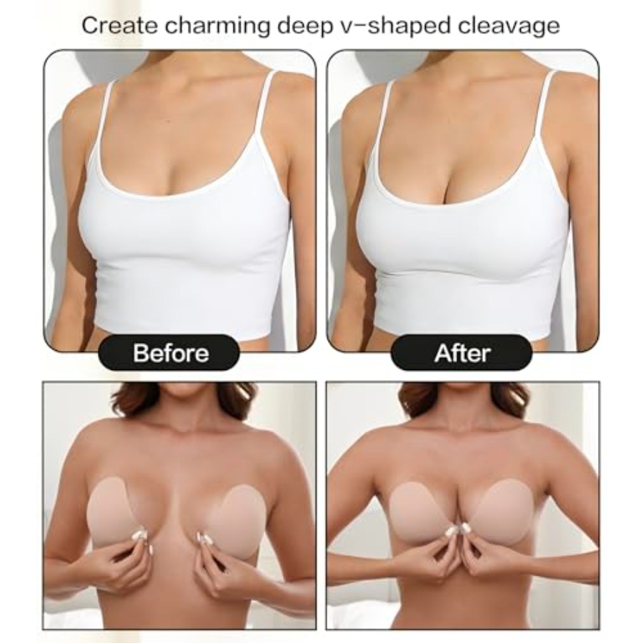 MITALOO Adhesive Bra Invisible – обзор и цена Strapless Bra Backless