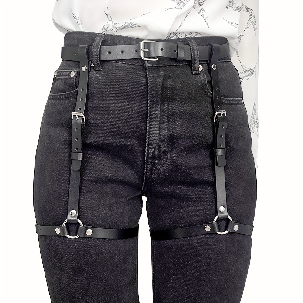 Oth Punk PU Leather Full Waist – обзор и цена Garter Belt Set