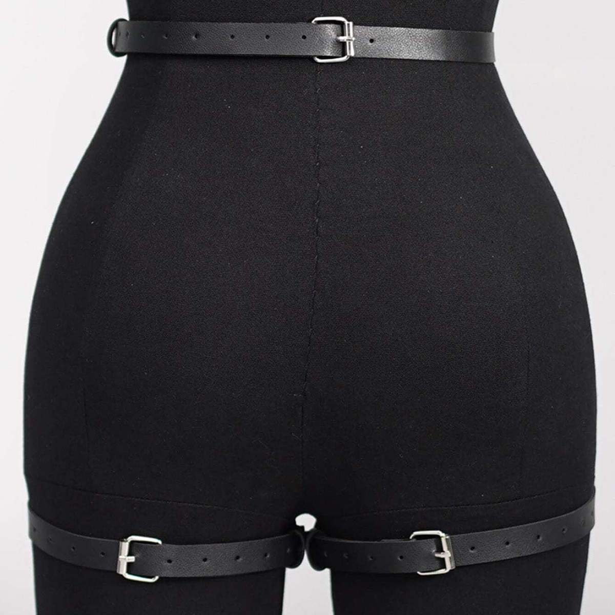 Oth Punk PU Leather Full Waist – обзор и цена Garter Belt Set