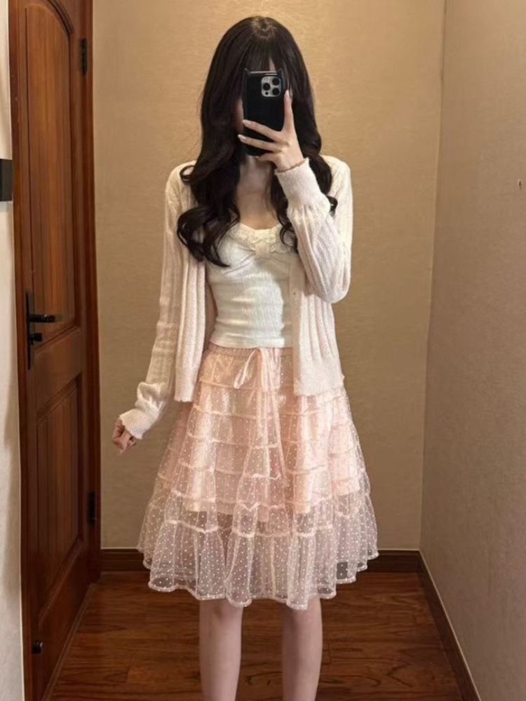Korean Fashion Slim Fit White  – обзор и цена Cami Top Lace